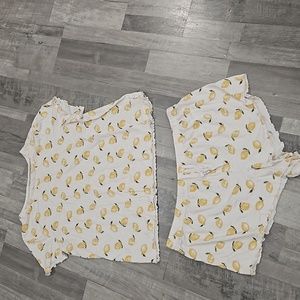 Pajama set lemons